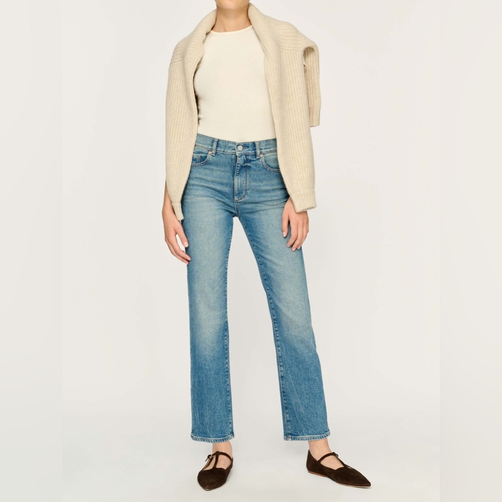DL 1961 Patti Straight High Rise Vintage Ankle Jeans Size 32